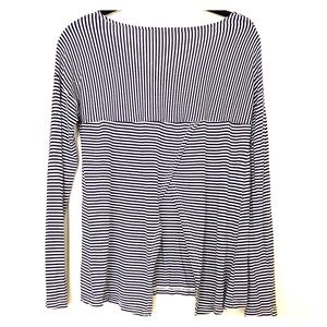 Open lower back Bb Dakota striped long sleeve top